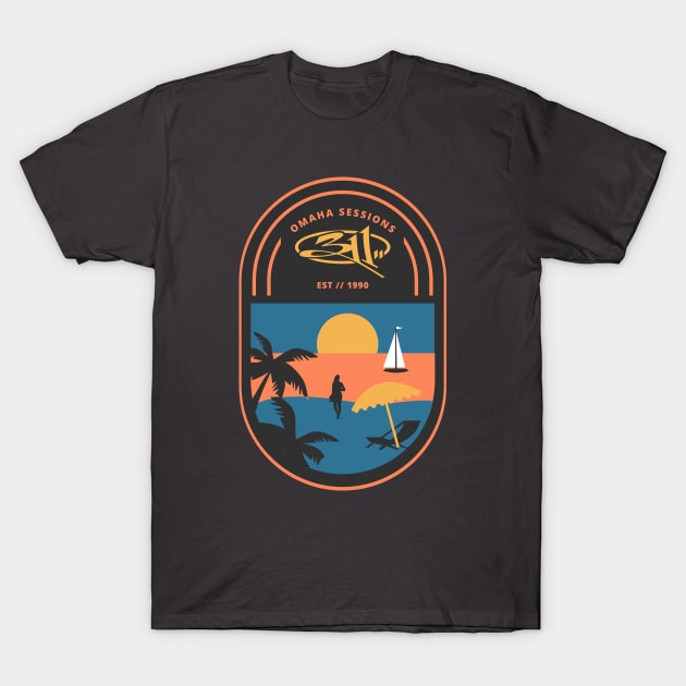 311 - Omaha sessions // Artwork In Album Retro Style Fan Art Designs T-Shirt by Liamlefr